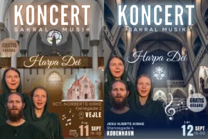 Harpa Dei besøger Danmark i september